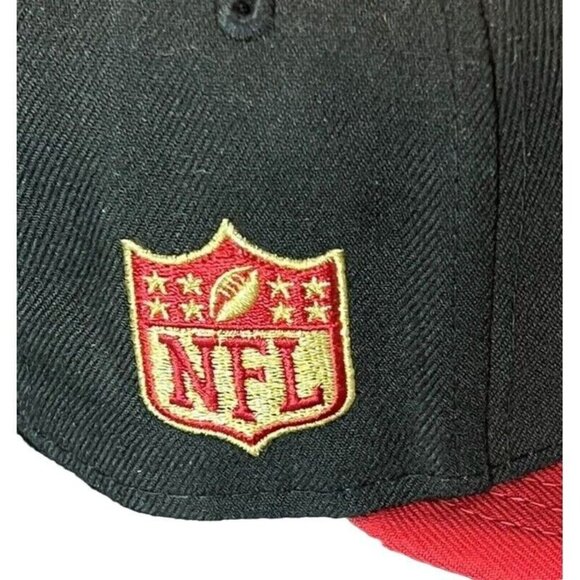 New Era SF 49ers Embroidered Sideline 59fifty Fitted CAP/Hat - Size 7 1/8 NEW - Picture 4 of 8